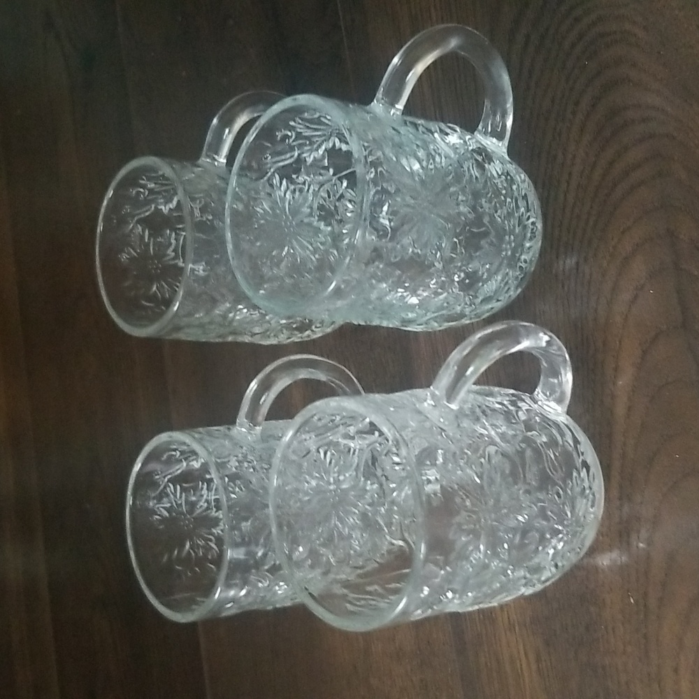 Princess House Fantasia 4 mugs
